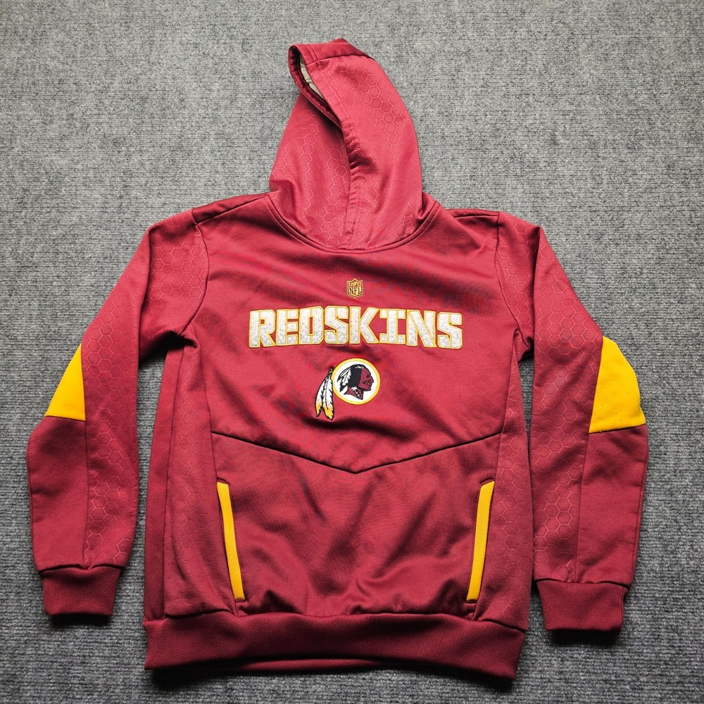 NFL Team Apparel Washington Redskins Youth Medium 10/12 TekWarm Hoodie Burgundy